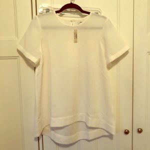 NWT Madewell Tailored Tee in White (L)